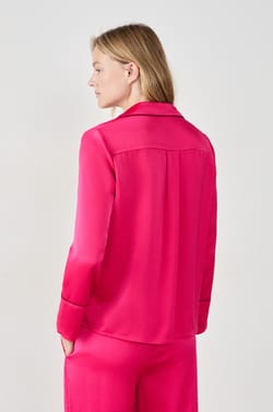 Chemise de pyjama satinée;${refinementColor}