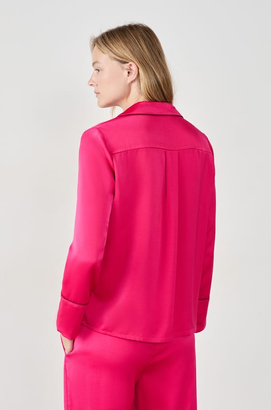 Chemise de pyjama satinée;${refinementColor}