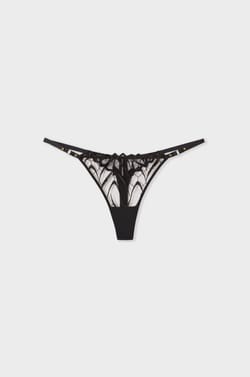 Embroidered Thong;${refinementColor}