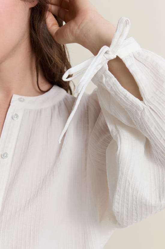 Textured Cotton Shirt;${refinementColor}