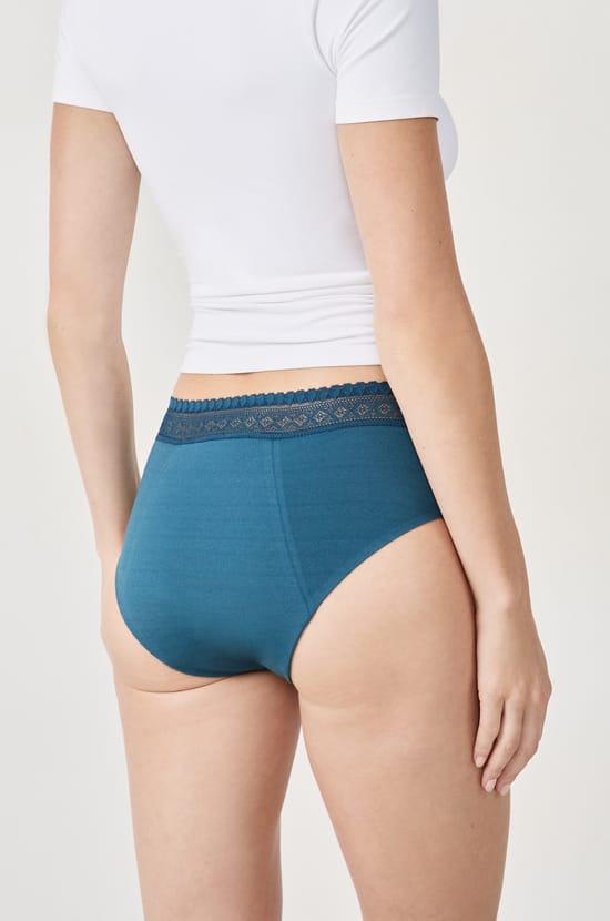 Shorty menstruel en coton - Flux abondant;${refinementColor}