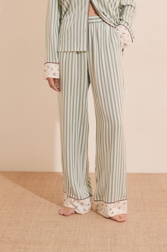 Pantalon de pyjama &agrave; rayures;${refinementColor}
