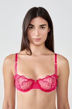 Bra No.9 - Balconette with floral embroidery;${refinementColor}