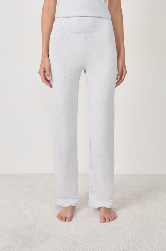 Pantalón de pijama ancho de modal;${refinementColor}