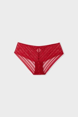 Panty tipo boxer de encaje;${refinementColor}