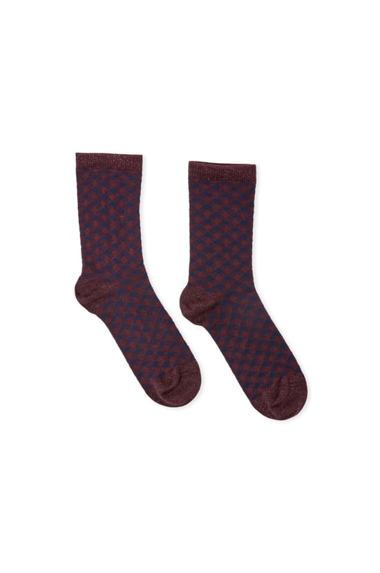 Chaussettes avec coton &agrave; motifs;${refinementColor}