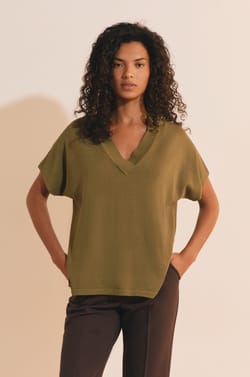 Pull manches courtes col polo;${refinementColor}