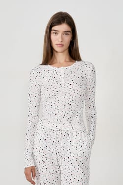 T-shirt de pyjama imprim&eacute; c&oelig;urs;${refinementColor}