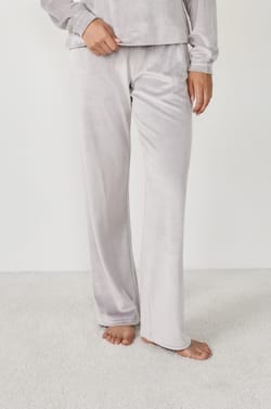Velvet pyjama trousers;${refinementColor}