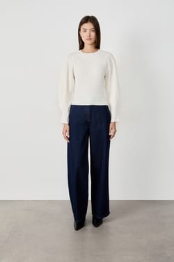 Pull à manches bouffantes;${refinementColor}