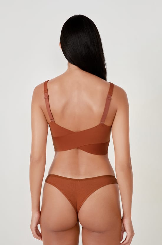 Wireless Wrap Bralette;${refinementColor}
