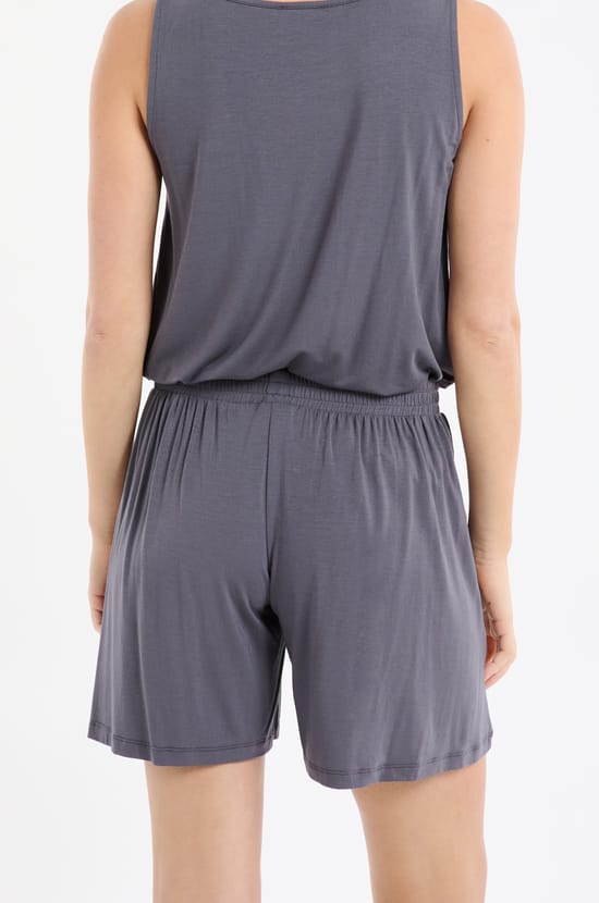 Short de pyjama uni;${refinementColor}