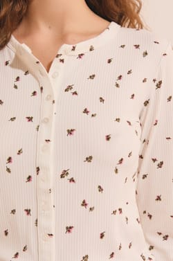 T-shirt manches longues &agrave; motifs;${refinementColor}