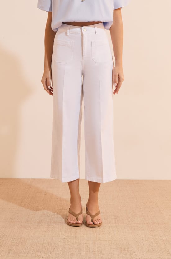 Pantalon &agrave; taille ajust&eacute;e;${refinementColor}