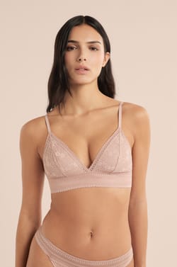 Bra N.8 - The Wireless Triangle Bra in Lace;${refinementColor}