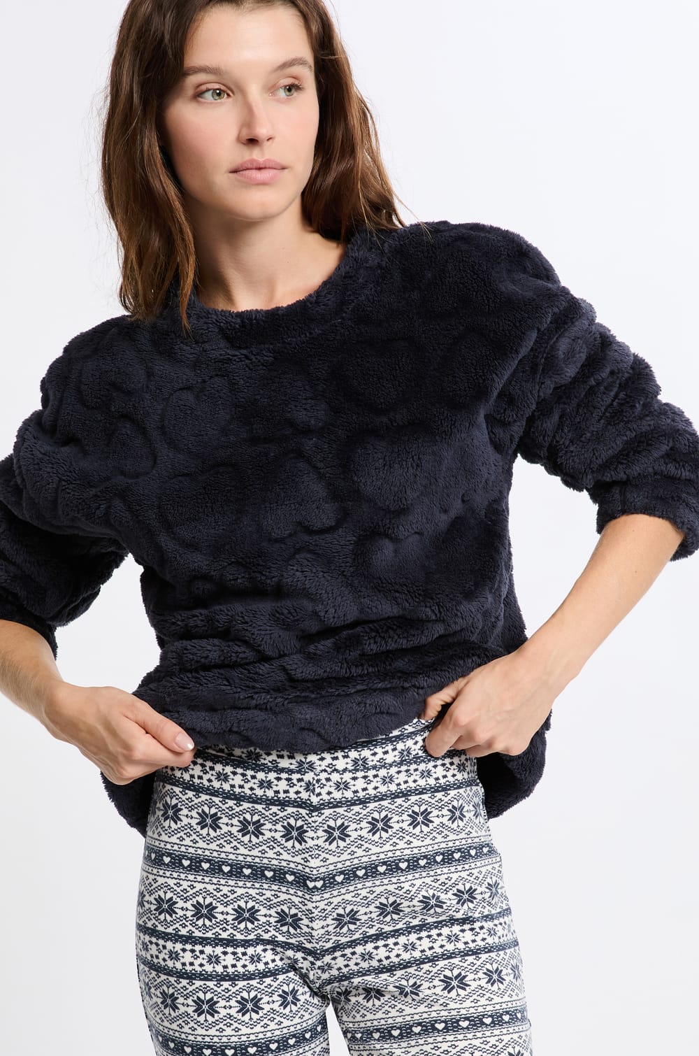 2-Piece Pajama Set With Patterns;${refinementColor}