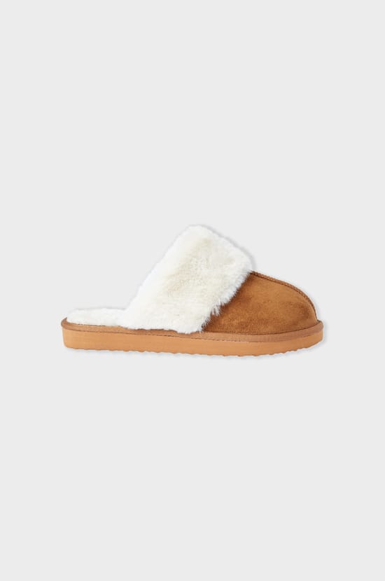 Lined mule slippers;${refinementColor}
