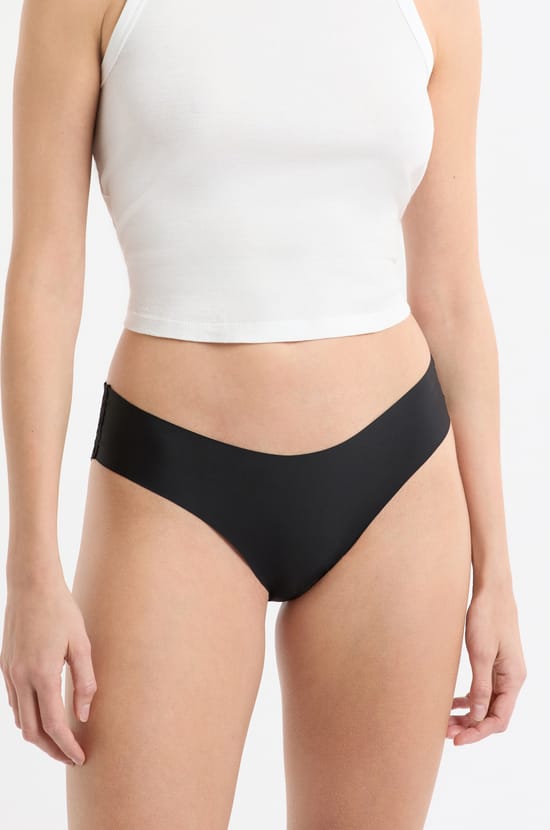 Microfibre Briefs with Lace Details;${refinementColor}