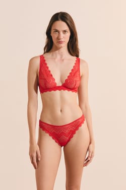 Bra No. 7 - The Unlined Lace Contour Bra;${refinementColor}