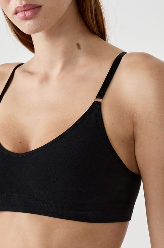 Soutien-gorge brassi&egrave;re sans coutures en coton biologique;${refinementColor}