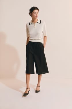 Pantalon avec lin;${refinementColor}