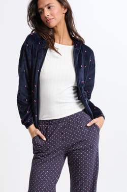 Ensemble de pyjama 3 pièces à motifs avec coton;${refinementColor}