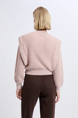 Sweater with Shoulder Details with Wool;${refinementColor}