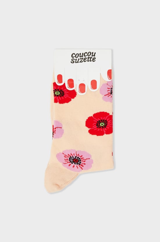 Chaussettes à motifs fleurs Coucou Suzette;${refinementColor}