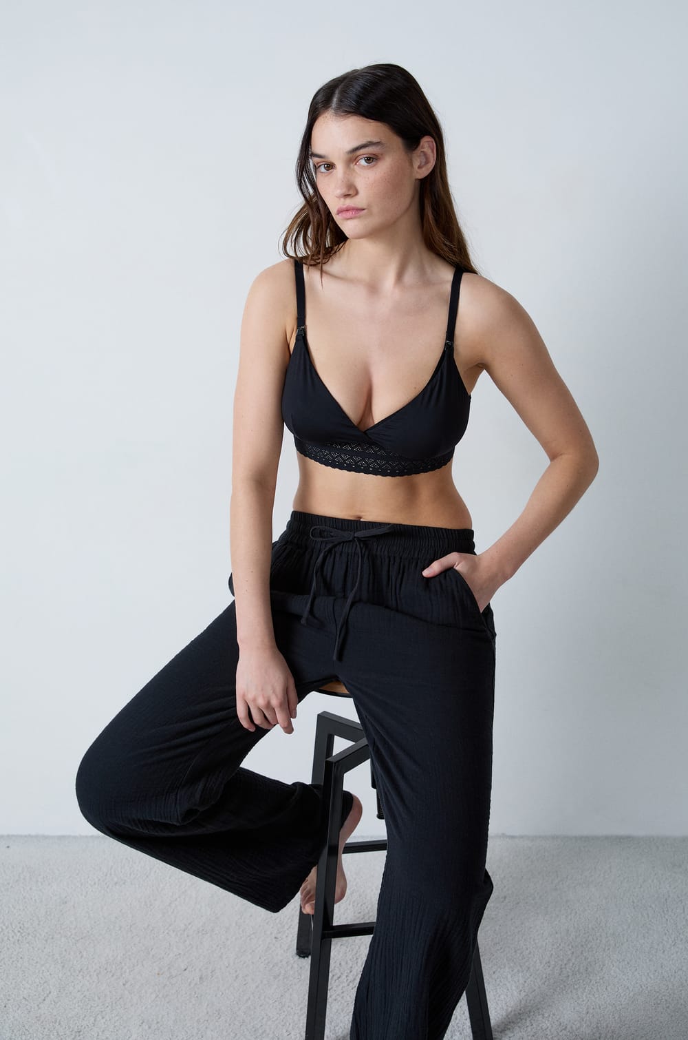 Bra N.8 - The Wireless Maternity Triangle, Nursing Clips;${refinementColor}