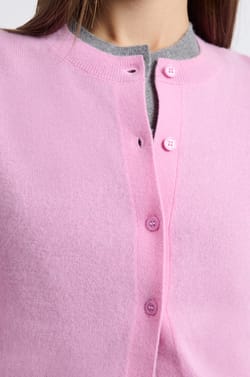 Cashmere Cardigan Sweater With Buttons;${refinementColor}
