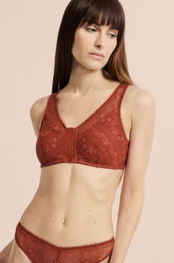Soutien-gorge brassi&egrave;re sans armatures post-mastectomie avec ouverture devant;${refinementColor}