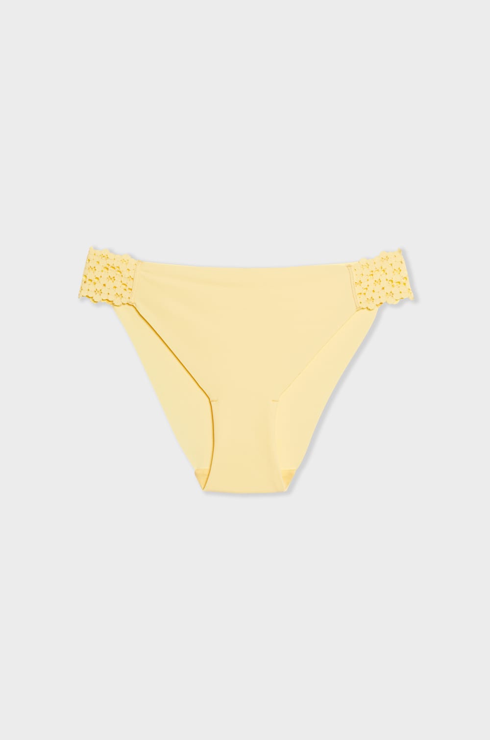 Microfibre and Lace Brief;${refinementColor}