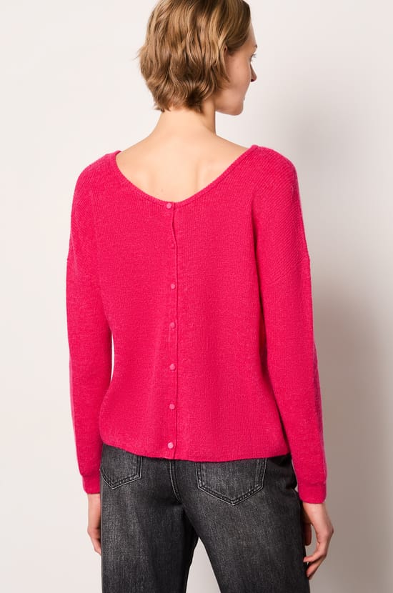 Button-Back Cardigan;${refinementColor}