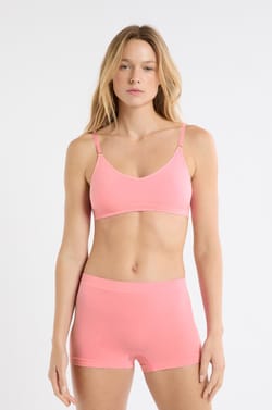 Cotton Seamless Boyshort;${refinementColor}