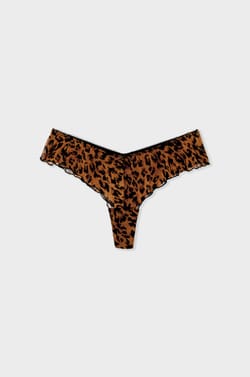 Braguita hipster de tul estampado;${refinementColor}