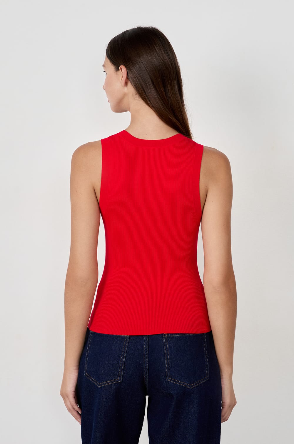 Fine Knit Tank Top;${refinementColor}