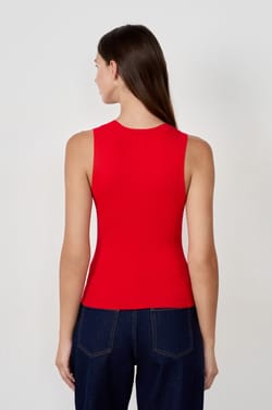 Fine Knit Tank Top;${refinementColor}