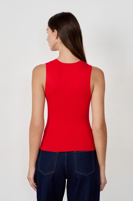 Fine Knit Tank Top;${refinementColor}