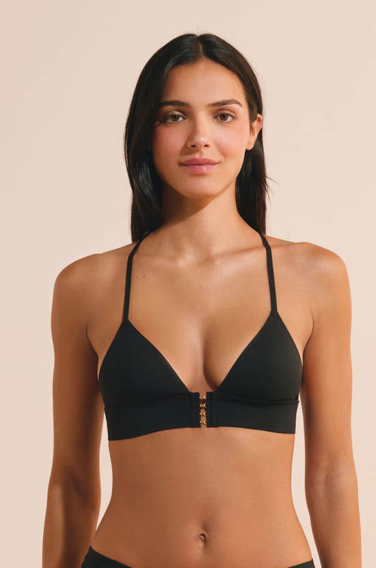Soutien-gorge triangle en microfibre;${refinementColor}