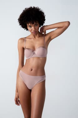 Satin microfibre tanga;${refinementColor}