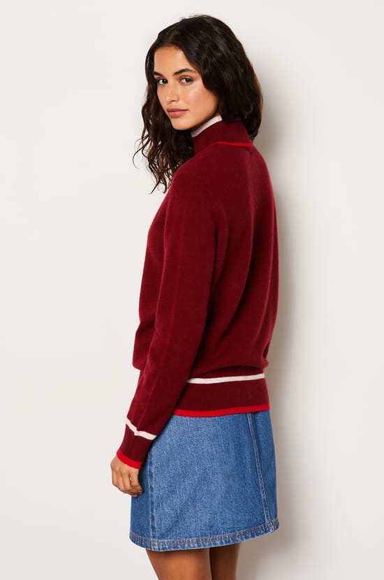 Pull en 100% cachemire col montant;${refinementColor}