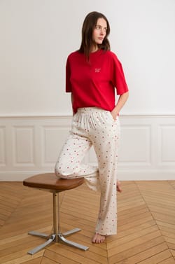Pyjamabroek met hartjesmotief;${refinementColor}