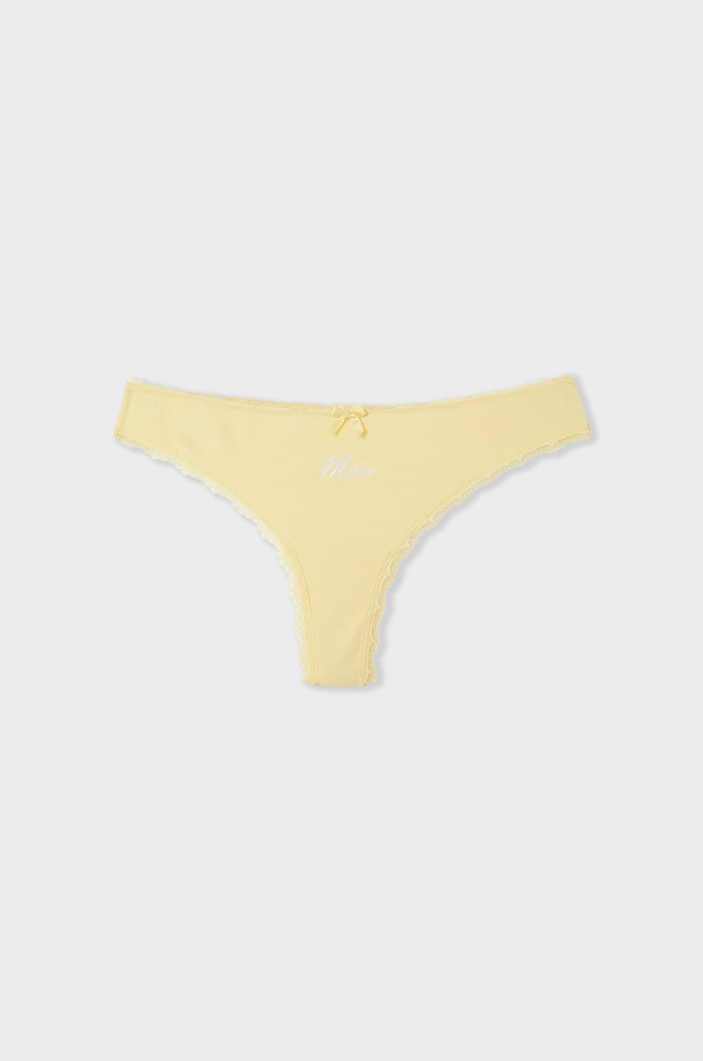 Tanga en coton brodé;${refinementColor}