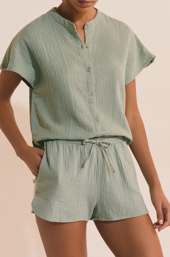 Short de pyjama en coton;${refinementColor}