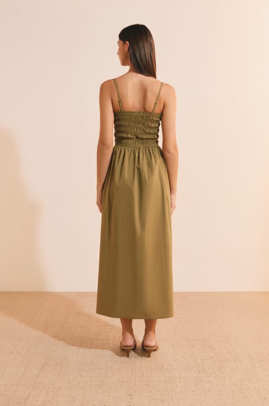 Robe longue en coton;${refinementColor}