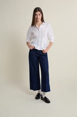 Chemise cintr&eacute;e &agrave; plis plats;${refinementColor}