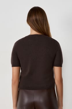 Kasjmier trui met korte mouwen;${refinementColor}