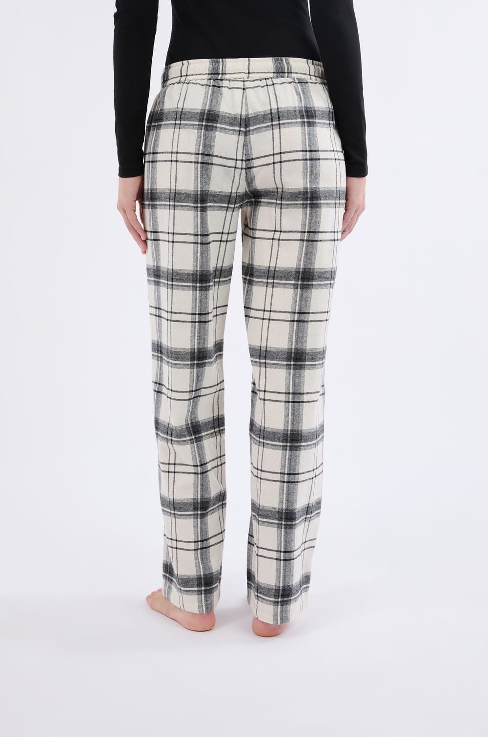 Karierte Pyjama Hose aus Baumwolle;${refinementColor}