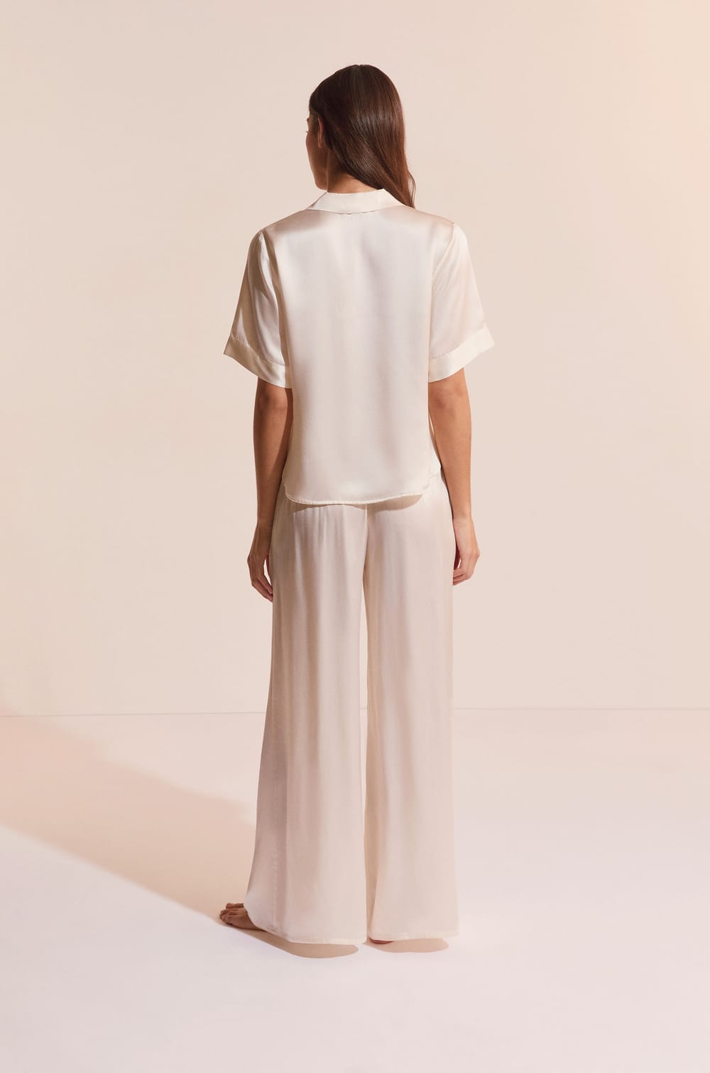 Pyjama-Hose aus Seide;${refinementColor}