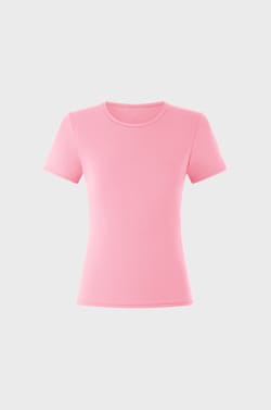 T-shirt manches courtes en microfibre;${refinementColor}